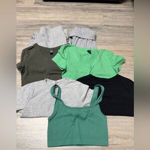 Bundle of 5 Assorted Extra Small Summer Tops and 2 Pair of Pants